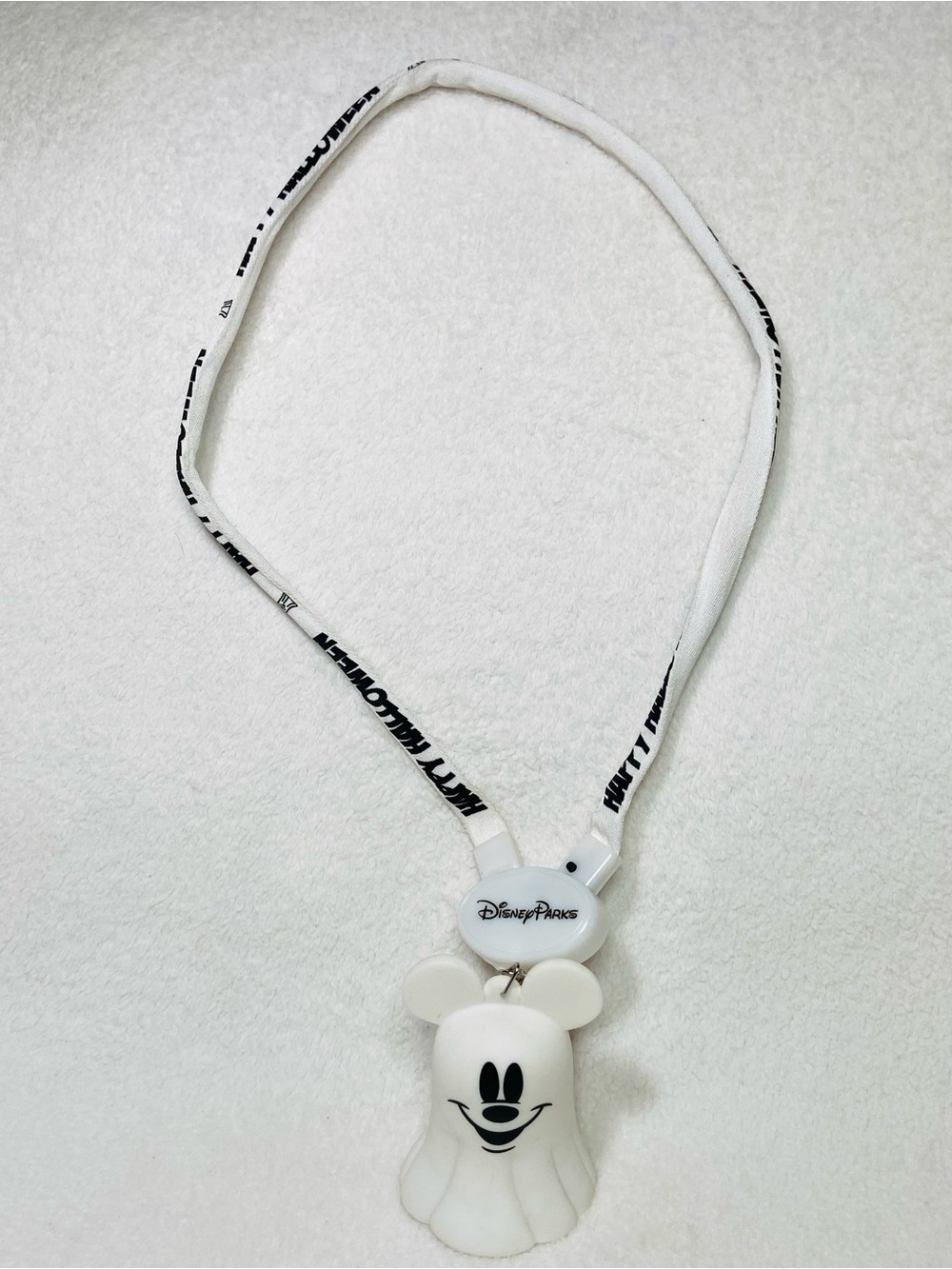 Disney Parks Disney Halloween Mickey Mouse Ghost Light-up Necklace